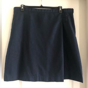Land’s End Navy Skirt School Uniform Size 18